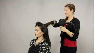 How to Round Brush Blowout  Blow Dry Hair [upl. by Devinne]