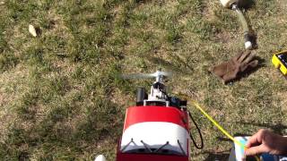 First run of Zenoah 20 CC Mounted onTaylorcraft From Horizon Hobbies [upl. by Loleta]