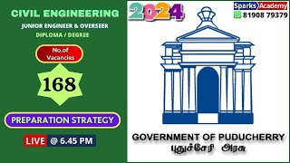 GOVT OF PUDUCHERRY CIVIL JEOVERSEER PREPARATION STRATEGY Sparks Academy [upl. by Rockafellow800]