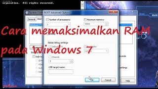 cara memaksimalkan RAM pada Windows 7 [upl. by Driskill662]