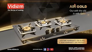 Vidiem Air Gold 3 Burner Gas Stove [upl. by Alliscirp]