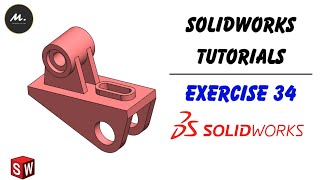 Solidworks Tutorial for Beginners Exercise 34  Solidworks Tutorials 2024  Mechanical dot com [upl. by Attirb]