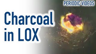 Liquid Oxygen slow motion  Periodic Table of Videos [upl. by Potash]