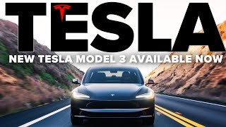 NEW Tesla Model 3 Highland Available NOW  Official USA Release [upl. by Gunter]