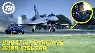 Bugatti Veyron vs Euro Fighter  Top Gear Series 10 [upl. by Mat480]