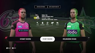 CRICKET 24  WBBL T20 LEAGUE  SYDNEY SIXERS VS MELBOURNE STARS  MATCH 1  MELBOURNE STARS INNING [upl. by Krisha]