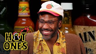 Childish Gambino Goes On a Vision Quest While Eating Spicy Wings  Hot Ones [upl. by Ines]