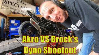 2017 GSXR 1000 Exhaust Dyno Comparison Brocks Performance Alien Head vs Akropovic Evolution [upl. by Ahsita303]