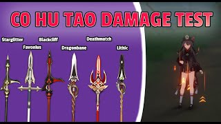 HU TAO  4 Star Weapon Comparisons  Genshin Impact Guide [upl. by Acire]