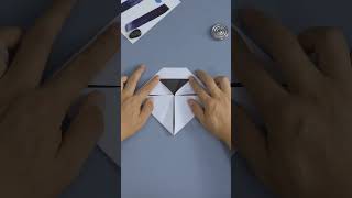 Spin Bagua Frisbee flies back to the paper Frisbee in your hand Origami PaperPlane [upl. by Ahsiekram]