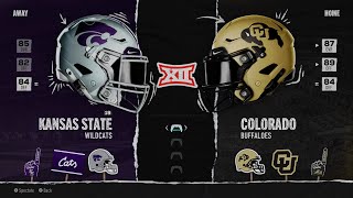 Kansas State vs Colorado Week 7 Simulation 2024 Season  College football 25 [upl. by Sherrill619]