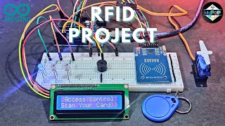 Rfid door lock using arduino  RFID projects [upl. by Adnoryt]