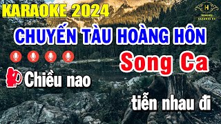 Chuyến Tàu Hoàng Hôn Karaoke Song Ca Nhạc Sống Rumba  Trọng Hiếu [upl. by Peterson692]