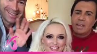 Daniela Katzenberger FacebookLiveVideo Silvester 2016 mit Lucas und Costa Cordalis [upl. by Dnaletak]