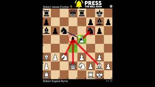 Fischers Immortal Robert Byrne vs Robert James Fischer Kings Indian Defense Immediate Fianchetto [upl. by Kiah]