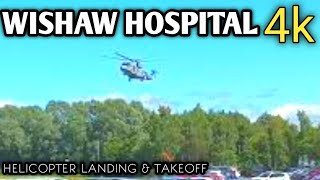 Air Ambulance Landing and Take off  Wishaw General Hospital Scotland  DwD Travel Tv [upl. by Leruj379]