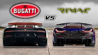 Bugatti Chiron SS vs Rimac Nevera TOP SPEED Drag Race 250 MPH [upl. by Etnoj]