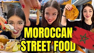 MOROCCAN STREET FOODTrying for the first time I was shocked🇲🇦 [upl. by Emmit510]