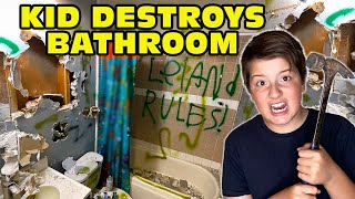 🤬Kid Temper Tantrum🤬 Trashes And Destroys Bathroom Parents FREAK OUT HBADA E3 Ergonomic Chair [upl. by Kunin]