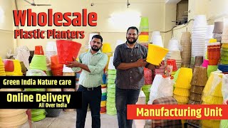 Factory amp Wholesale Outlet visit  Plastic Planters Manufacturing Unit  Bawana Ind Area Delhi [upl. by Loree]