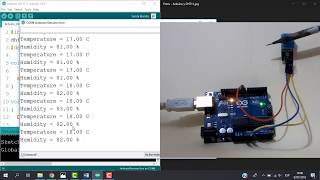 DHT11 amp Arduino  Temperature and Humidity Sensor [upl. by Horten653]
