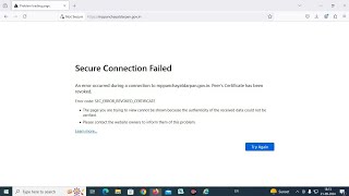 Secure connection failed in firefox  how to Mozilla firefox secure connection failed problem ✓ [upl. by Anadroj66]