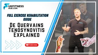 De Quervains Tenosynovitis Explained  Full Exercise Rehabilitation Guide [upl. by Dnama]