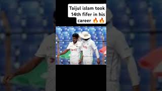 Taijul Islam took 14th fifer in his career trending viralshorts youtubeshorts banvssa [upl. by Oer]