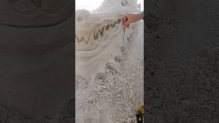 Mushu process sand sandcastle sandsculpture process asmr satisfying sandasmr sculpture [upl. by Marchak]