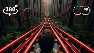 Night Travel Experience  Roller Coaster Ride VR 360° [upl. by Ahsiaa]