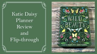 Katie Daisy Planner Review and Flipthrough [upl. by Albin]