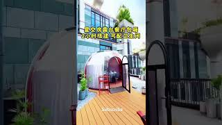 Starry Sky Room Terrace Restaurant Box 2 hours to build with toilet [upl. by Drais]