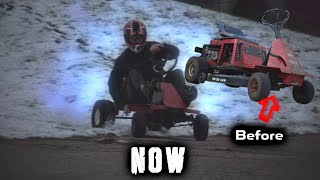 Building a GO KART out of an old Lawn Mower [upl. by Steffy]