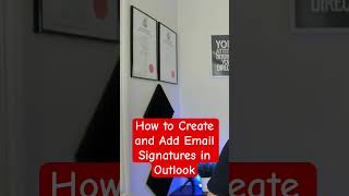 How to Create amp Add Email Signatures in Outlook techbytosh emailsignatures outlook microsoft365 [upl. by Ehtylb]