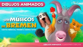 Los Músicos de Bremen  Cuentos Infantiles en Español [upl. by Akeinahs821]