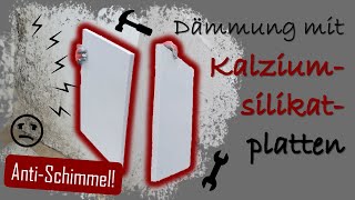 Dämmung mit Kalziumsilikatplatten 🛠️ zur Schimmelsanierung und Schimmelvorbeugung 👨‍🔧 im Innenausbau [upl. by Arinaid709]