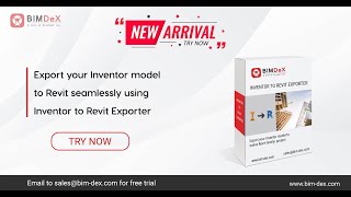 Inventor to Revit Exporter Converter Importer Plugin Addons  BIMDEX [upl. by Eillil]