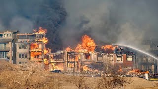 Colorado wildfires burn hundreds of homes thousands evacuated [upl. by Indira]