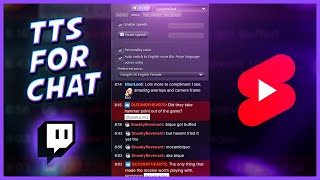 How to get Text to speech for TWITCH CHAT TTS tutorial shorts [upl. by Hillyer]