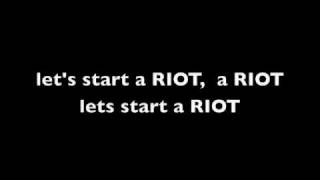 Three Days Grace Riot with lyrics [upl. by Forkey931]