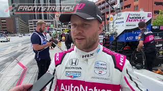 Felix Rosenqvist Drives To A Top 10 After Rough Start In Detroit [upl. by Peery]