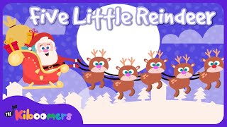 Five Little Reindeer  The Kiboomers Preschool Songs amp Nursery Rhymes for Christmas [upl. by Aoket471]