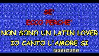 Cesare Cremonini Latin lover Karaoke [upl. by Ydnolem]