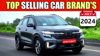 Top Selling Car Brand July 2024  Car Sale data July 2024  Car Sale India  Thar ROXX 2024 [upl. by Kally]