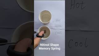 Nitinol Shape Memory Spring [upl. by Eimaj759]