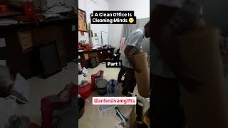 🧹A clean Office is cleaning minds 🧠 anbesivamgifts cleaning workvlog [upl. by Kimberly332]