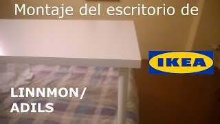 Montaje escritorio de IKEA LINNMONADILS en español [upl. by Ridan]