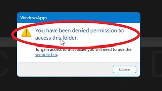 FIXED  You Have Been Denied Permission To Access This Folder [upl. by Boutis92]