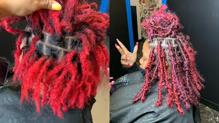 HOW TO DO BUTTERFLY LOCS OVER LOCS TUTORIAL STEP BY STEPBEGINNGER FRIENDLY [upl. by Enneirb374]