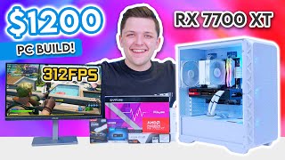 Best 1200 Gaming PC Build 2024 😄 Full Build Guide w Benchmarks [upl. by Genia]